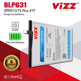 Vizz Baterai OPPO F3 / OPPO F5 / OPPO A77 BLP631 Original