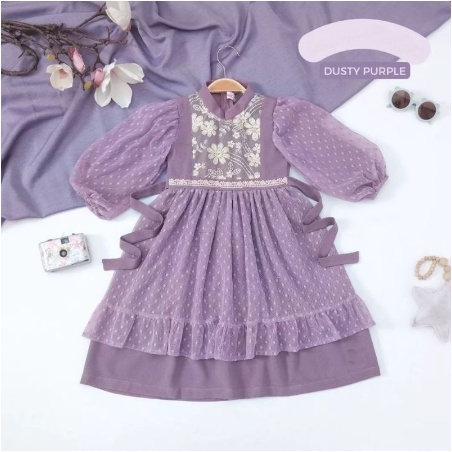 Baju Gamis Maxy Anak Tile Terbaru 2022 Model Kekinian Trendy Baju Anak Pesta Kondangan Anak Perempua