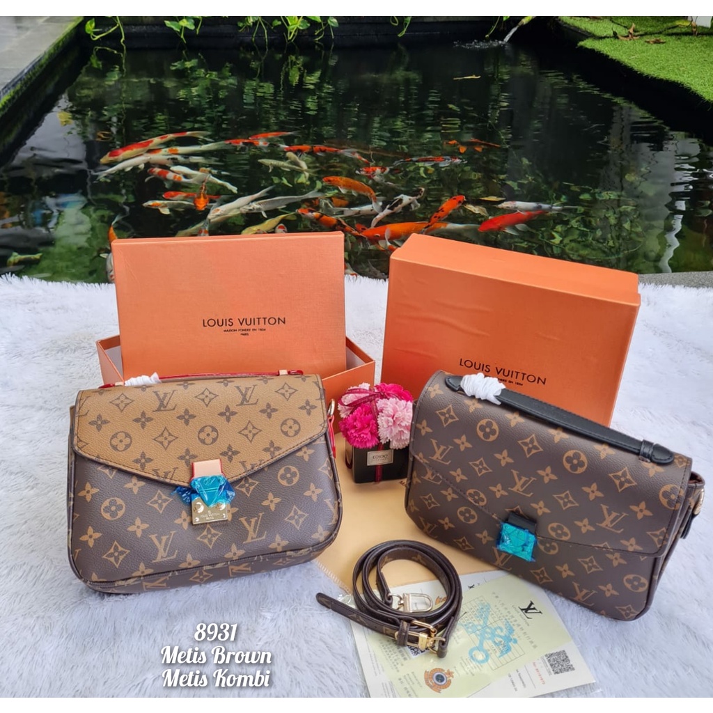 Tas wanita import setbox Full emboss kode 8931