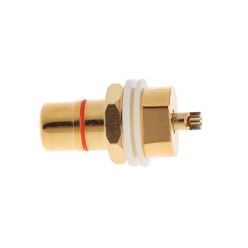 zzz 2 Pcs CMC Gold Plated Copper RCA Female Phono Jack Panel Mount Chassis Connector