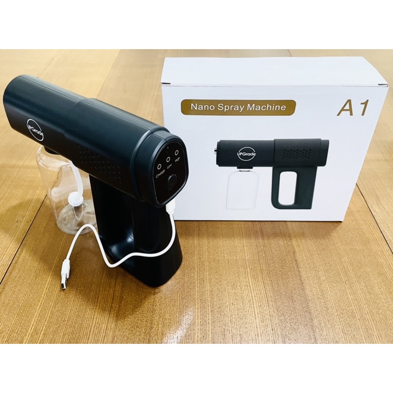 Nano Spray Gun K5 Disinfectant UV Wireless Recharge Black Hitam UPGRADE A1