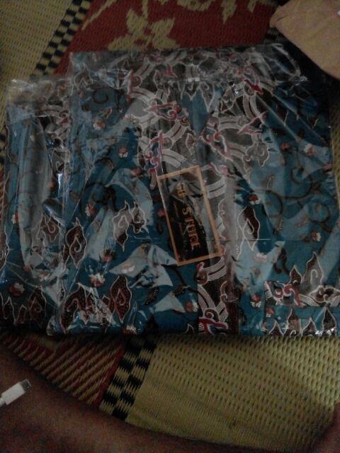 Bswart Batik Hrb026 Kenongo Hem Pendek Padi Pekalongan