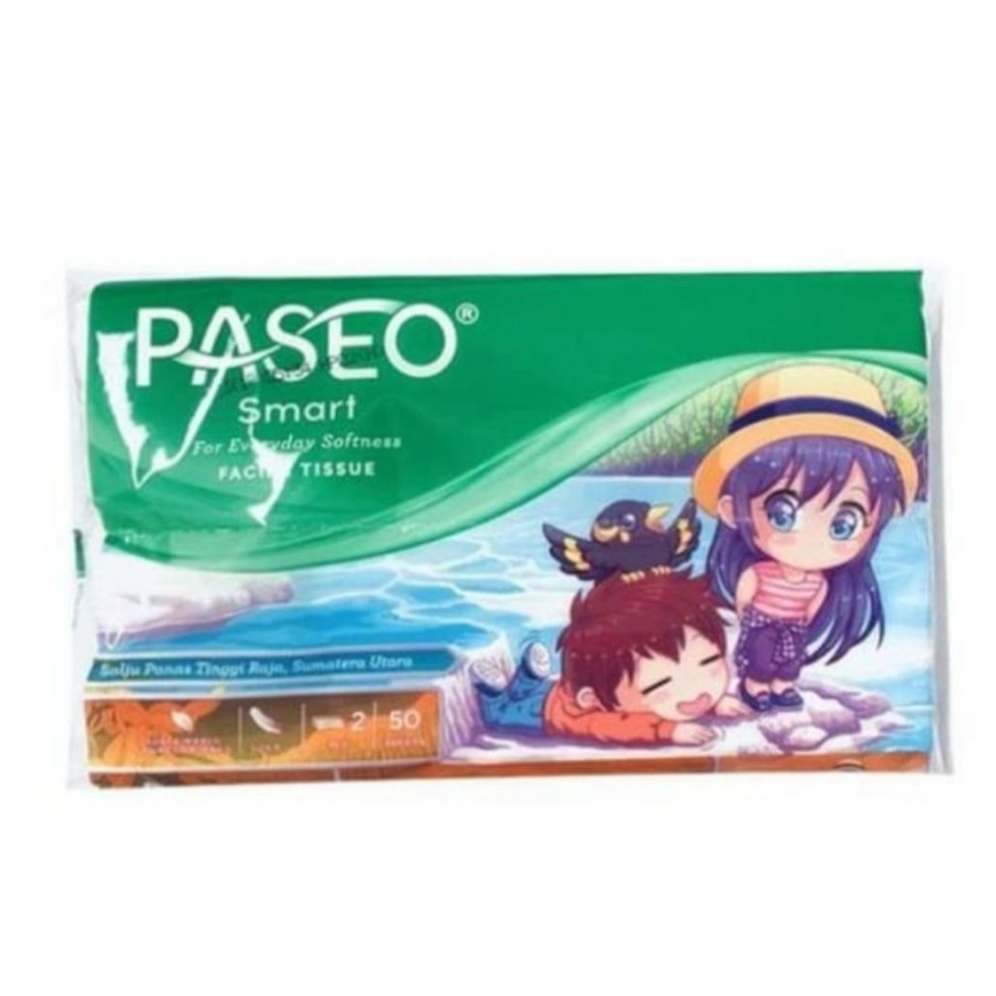 Tissue PASEO Smart Travel Pack 50 Sheets / Tisu Kering PASEO 50 Lembar