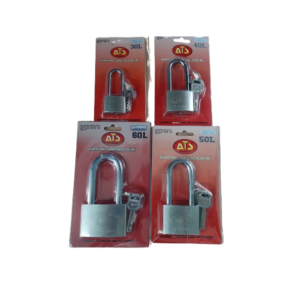 OLS Gembok Putih Nikel Bagus 50 60 Anti Maling Anti Karat Panjang Pendek