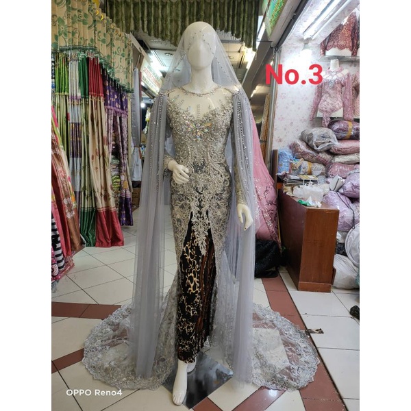 kebaya pengantin akad full payet/kebaya pengantin