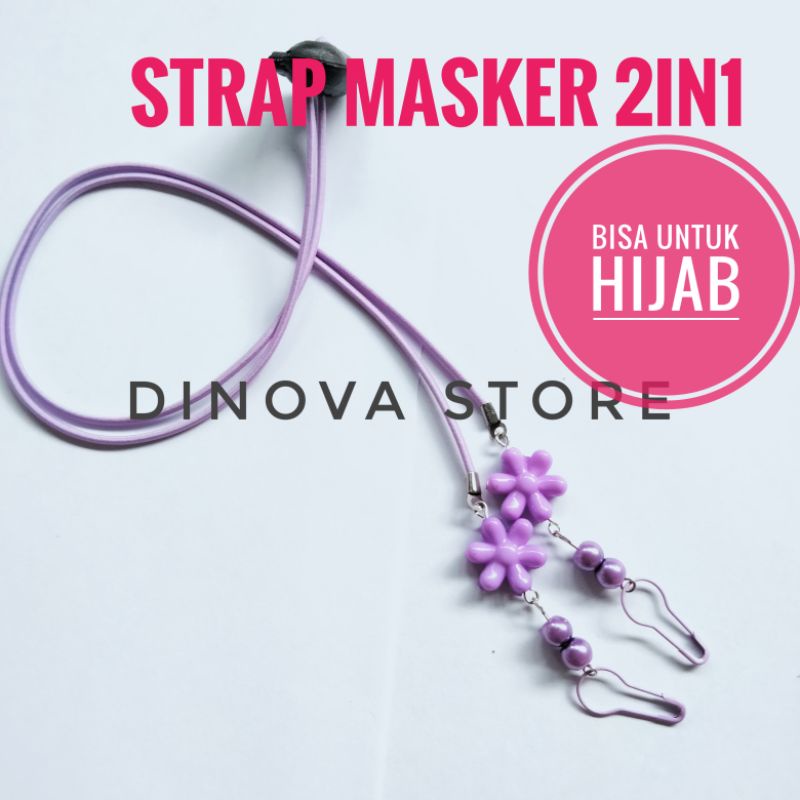 strap masker 2in1BUNGA BINTANG KECIL /konektor masker 2in1/kalung masker