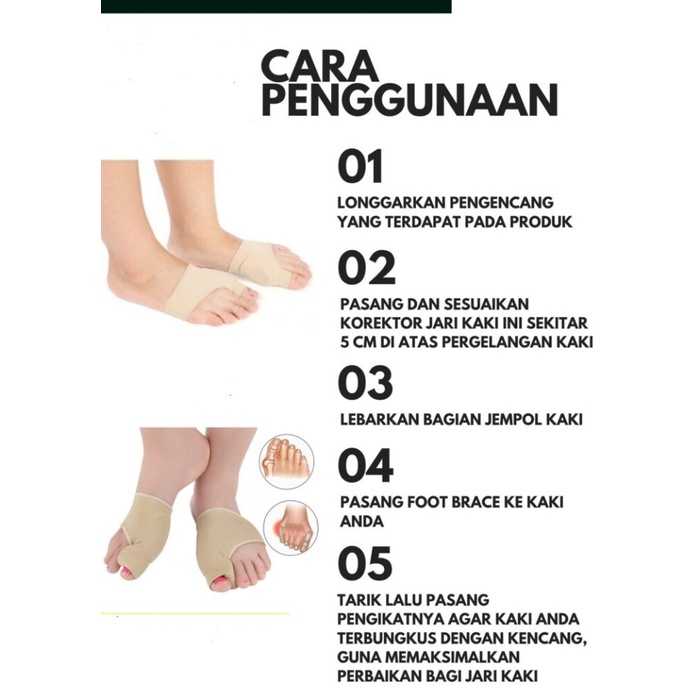 BAROKAH GAMIS Foot Brace Korektor bunion hallux valgus treatment terapi nyeri kaki