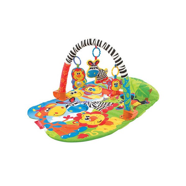 Playgro Baby 5 in 1 Safari Super Gym - Matras Bermain Anak Bayi 0m+