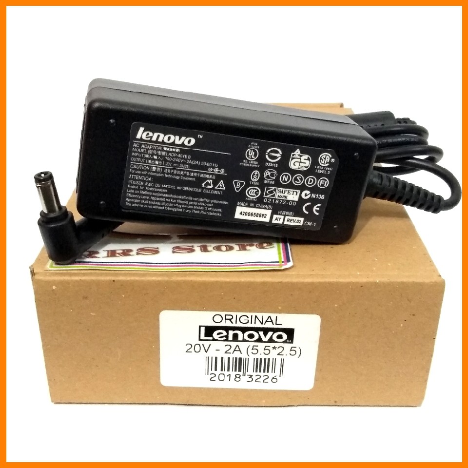 charger lenovo  20V 2A 40W Laptop AC Adapter Power Supply For Lenovo IdeaPad S9 S10 U260 U310 M9 M10