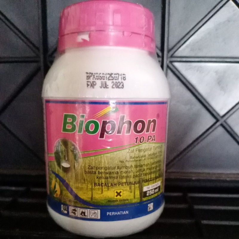 ZPT ZAT PENGATUR TUMBUH BIOPHON 10 PA 250 ML Perangsang Getah Pohon Karet