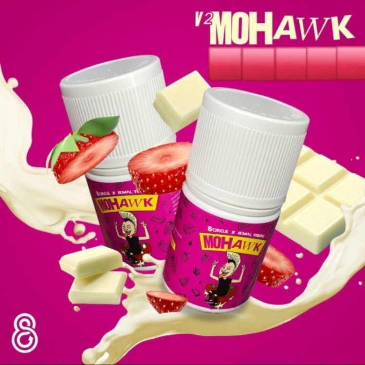 Mohawk V2 Strawberry White Chocolate 60ML by Ikmal Tobing