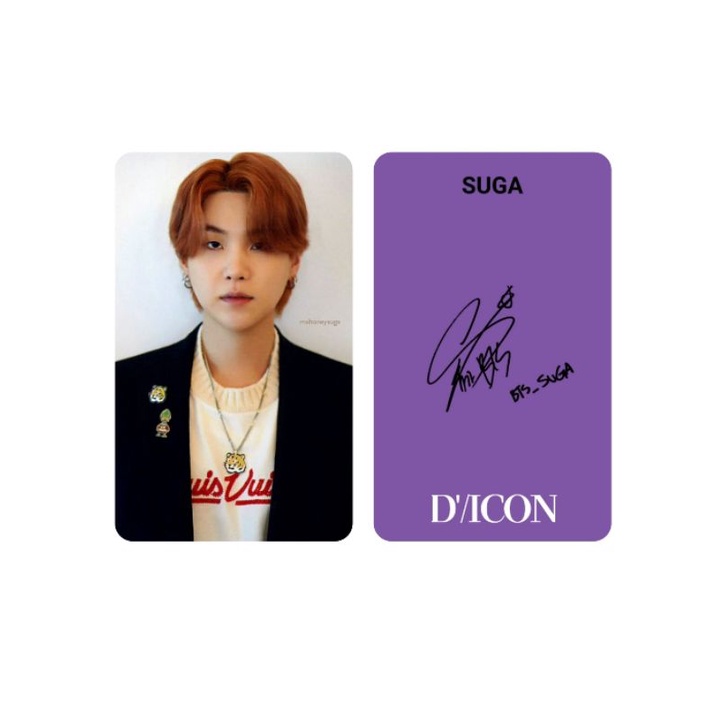 PC PHOTOCARD SUGA DICON BTS UNOFF