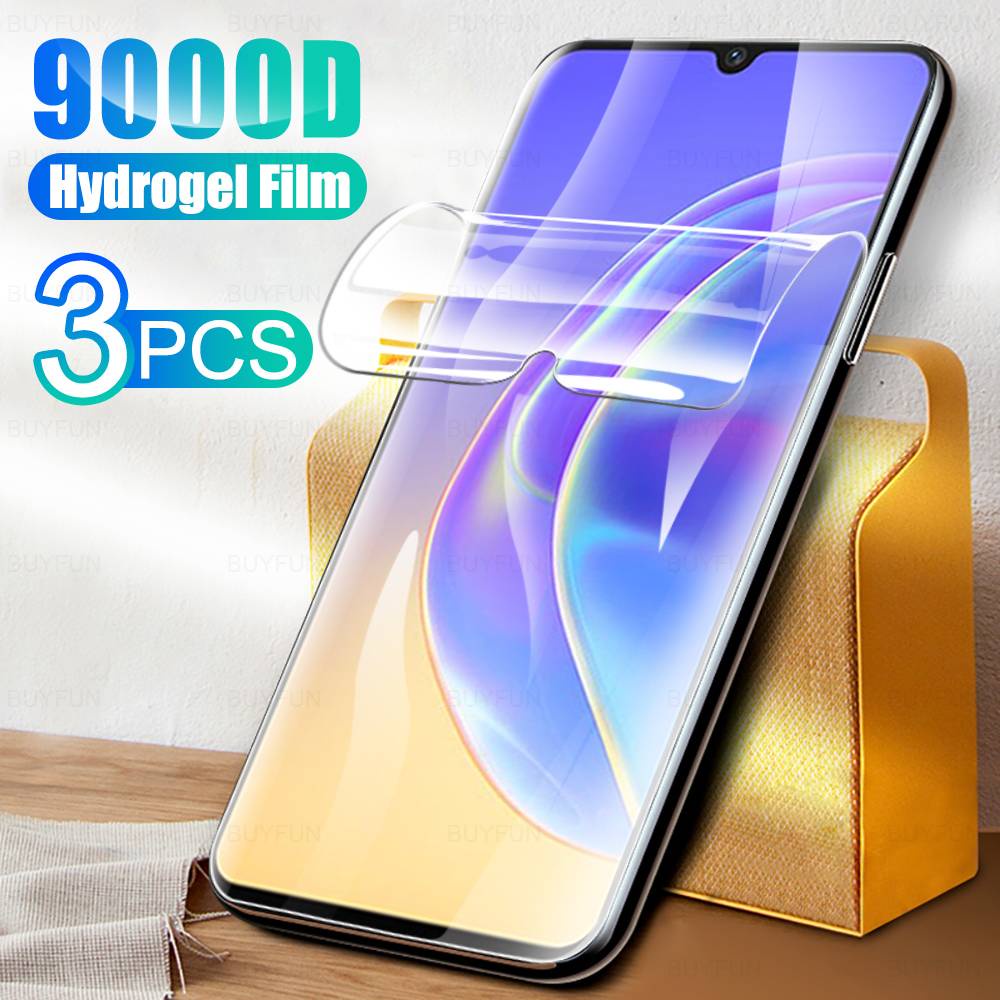 3pcs Film Pelindung Layar Hydrogel Full Cover Untuk Vivo Iqoo 7 / Iqoo U3 / Iqoo U3X / Iqoo Neo5 / X50 Pro + / X60 Pro / Iqoo Neo1 / S70