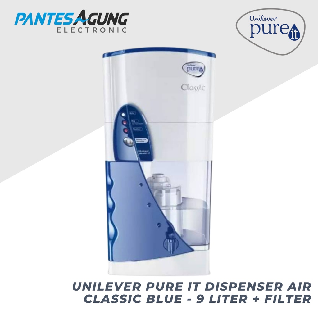 Unilever Pure It Dispenser Air Classic Blue - 9 liter + filter