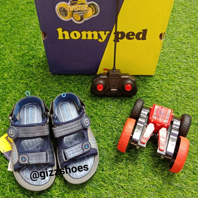 Sepatu Sandal Gunung Anak Cowok Laki-laki Homyped Viper Hitam Biru Perepet Berhadiah Twister