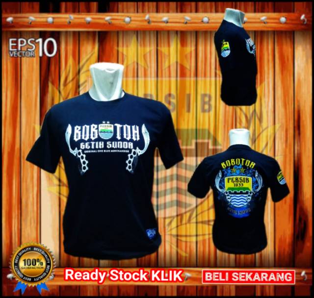 Kaos Persib Bobotoh getih Sunda terlaris murah pria wanita