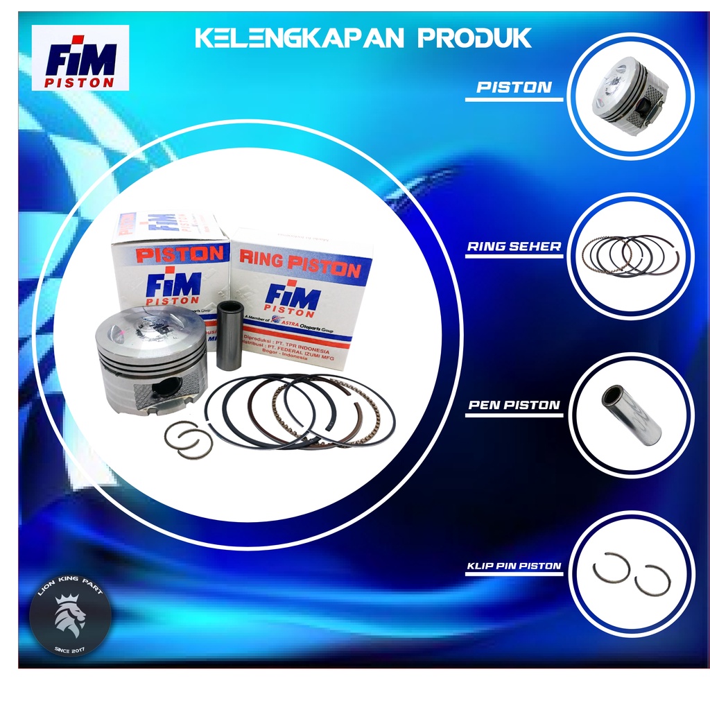 PISTON KIT MIO XB FIM47 FIM 47 PIN 15-1