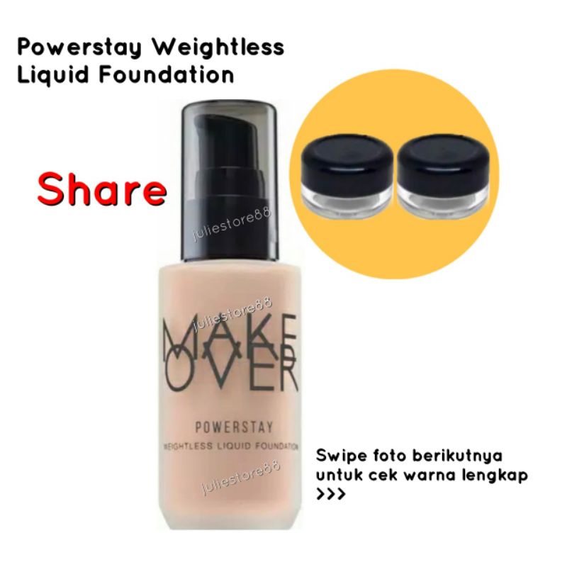 (Share) MAKE OVER Powerstay Weightless Liquid Foundation