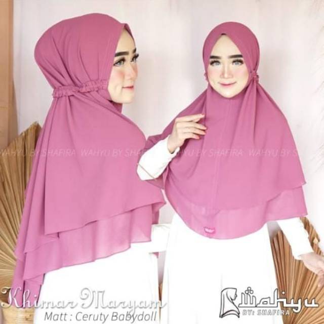 JILBAB/HIJAB INSTAN, BERGO MARYAM JUMBO ORIGINAL WAHYU, KHIMAR MARYAM