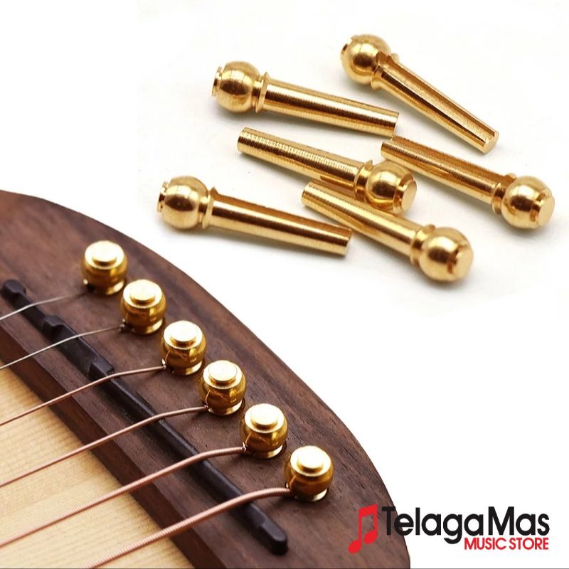 pin gitar akustik logam