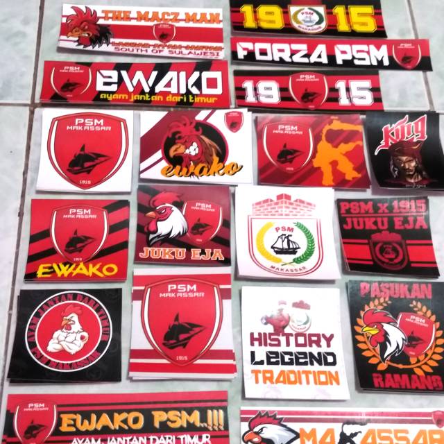 Psm Makassar Stiker Juku Eja Ayam Jantan Ewako Psm