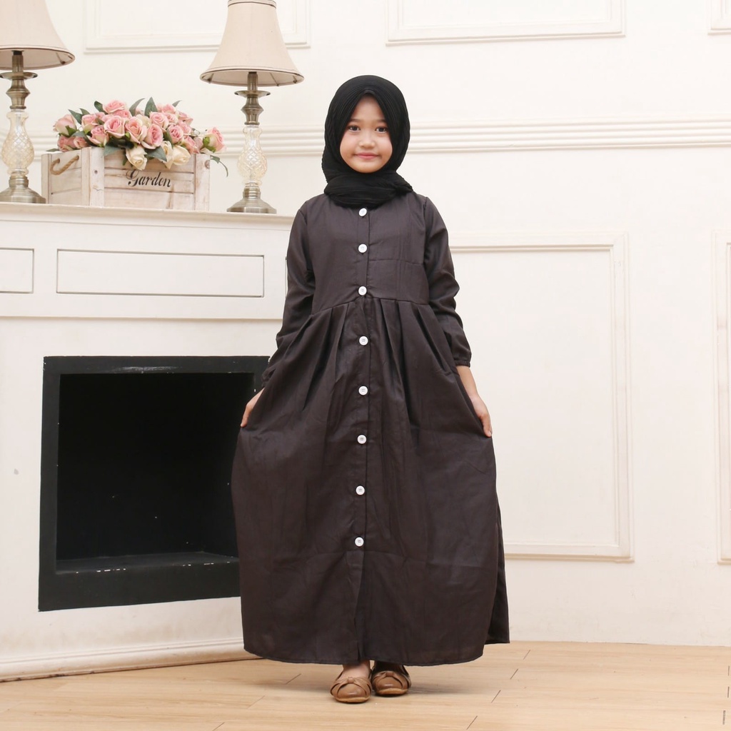 GAMIS ANAK GAMIS ANAK TANGGUNG GAMIS ANAK PEREMPUAN TERBARU FULL KANCING UMUR 7-8-9-10-11-12 TAHUN