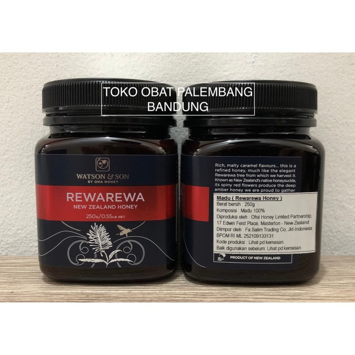 

MANUKA HONEY REWAREWA NEW ZEALAND 250GR WATSON & SON BY OHA HONEY