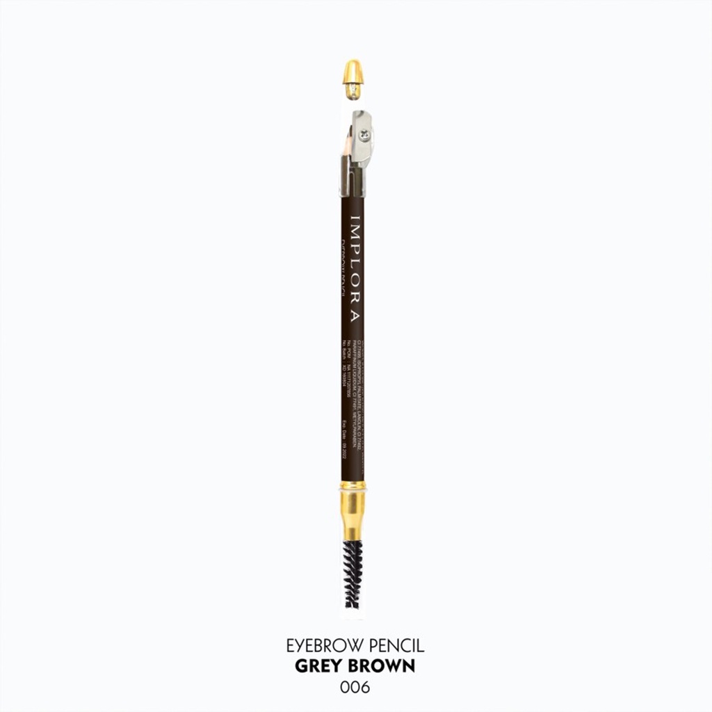 Implora Eye Brow Pencil 2 IN 1 ( PENSIL + SERUTAN + SIKAT ) ORIGINAL BPOM / 2IN1 PENSIL ALIS IMPLORA