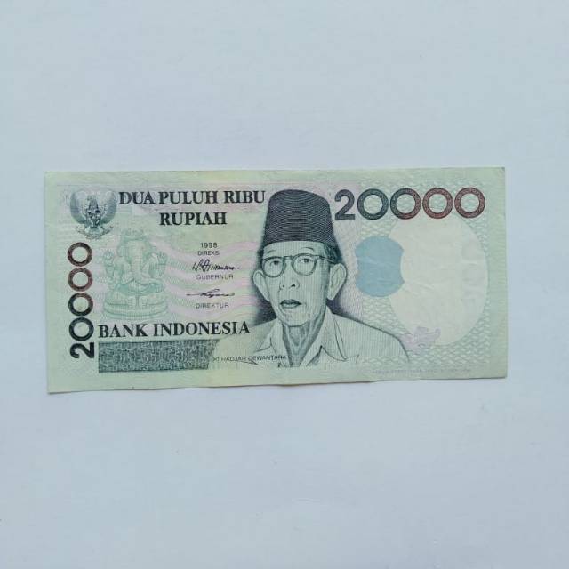 Uang Kuno 20.000 kihajar dewantara thn 1998 20.000 rupiah