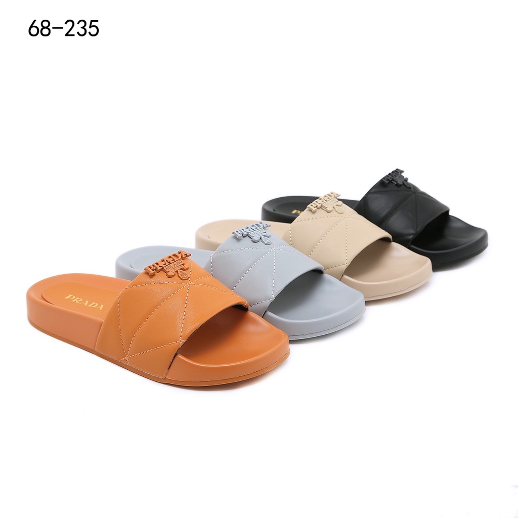 PR Quilted Nappa Slides Sandals 68-235