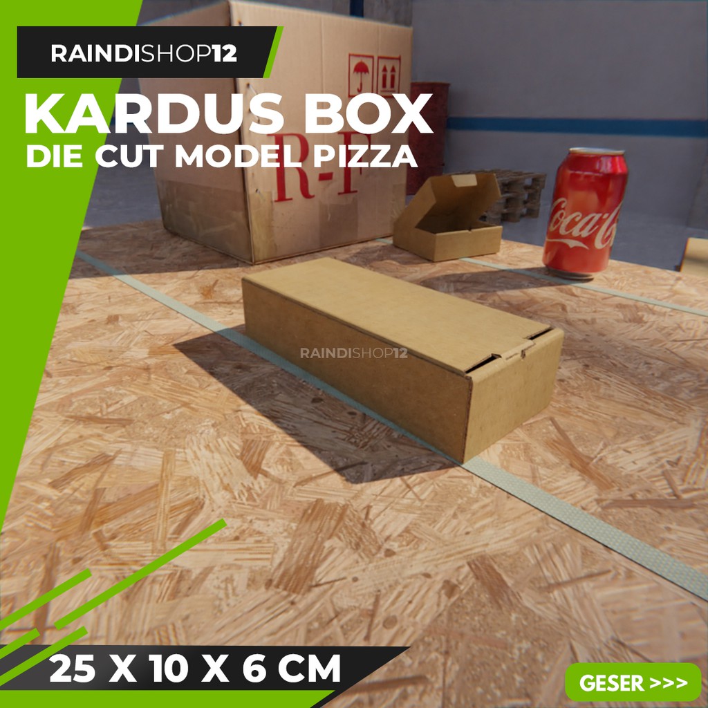 

BOX 25 X 10 X 6 CM KARDUS DIE CUT PIZZA KEMASAN PACKAGING KADO
