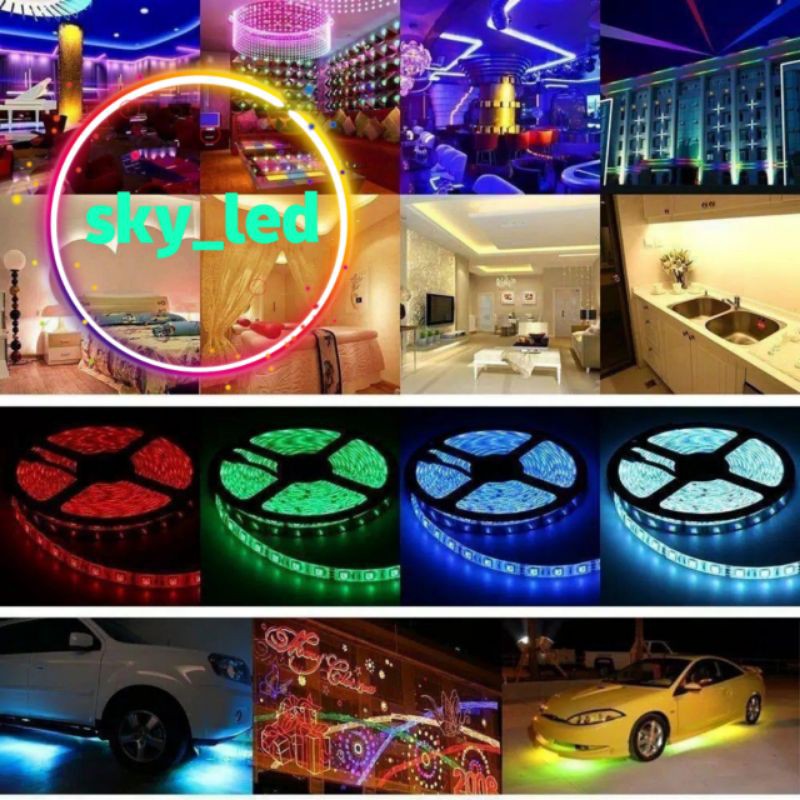 lampu led strip 2835 / 3528 ip44 5m 12v/waterproof lampu plafon lampu etalase /super murah