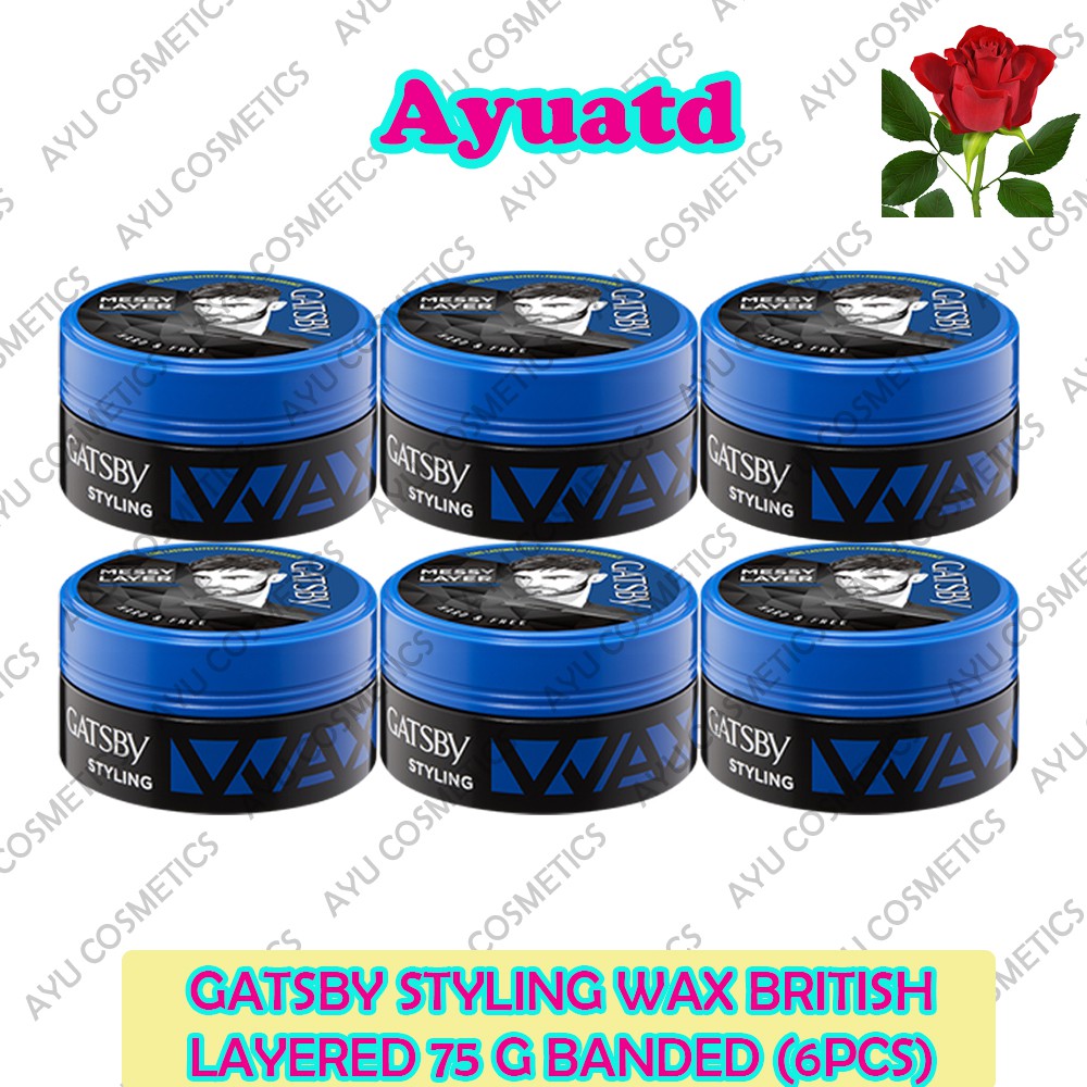 Gatsby Styling Wax British Layered 75 g (banded 6 pcs)