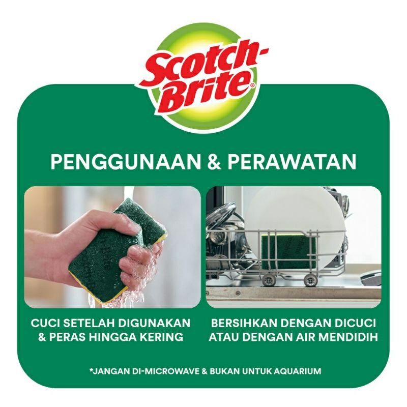 SPONS CUCI PIRING SCOTCH BRITE 3 M/SPONS CUCI PIRING