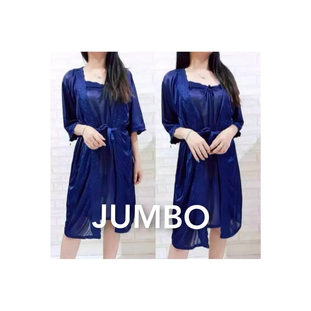 Rillo - Kimono lingerie 2in1 Jumbo Luar Dalam Pisah Fit XXL