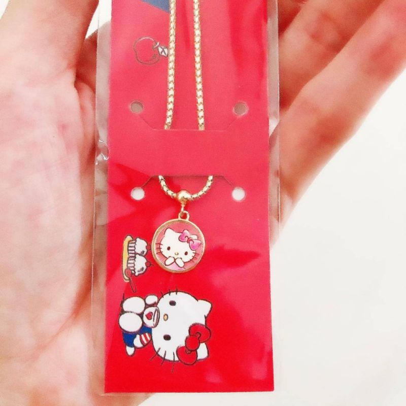 Kalung rantai anak hello kitty Pink bulat kadar 420 UBS