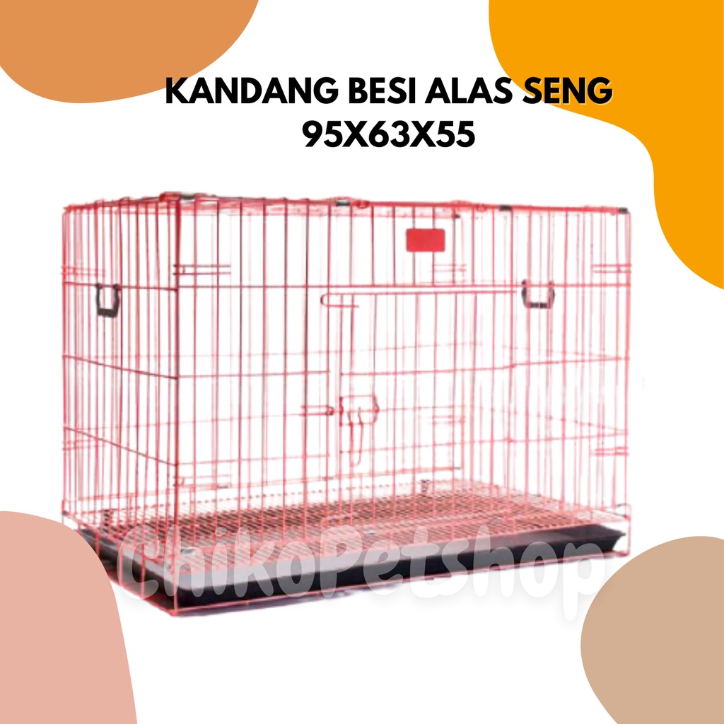 [GRAB GOJEK] KANDANG HEWAN BESI LOKAL Ukuran Besar untuk Kucing Anjing dll