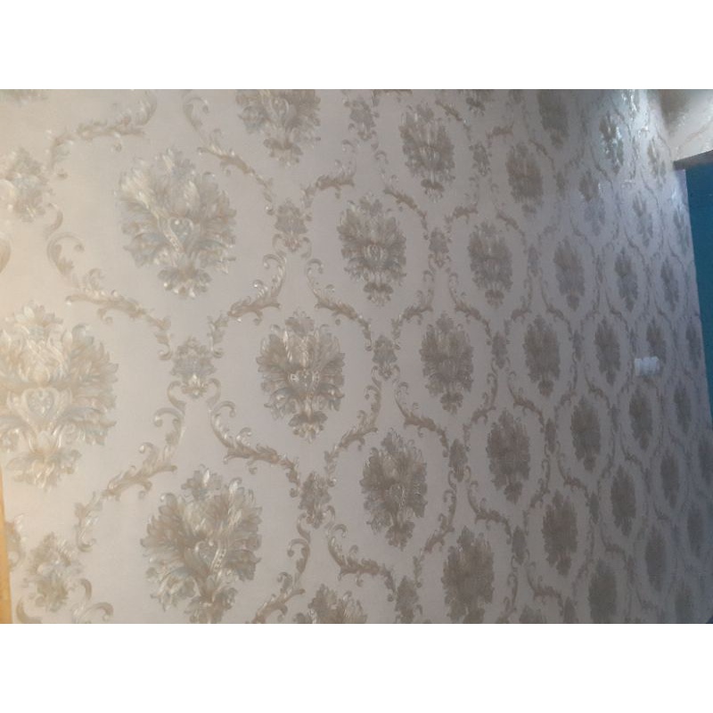 jasa pemasangan wallpaper 3D wallpaper sticker dan wallpaper dinding vinyl timbul ukuran 53 CM * 10 