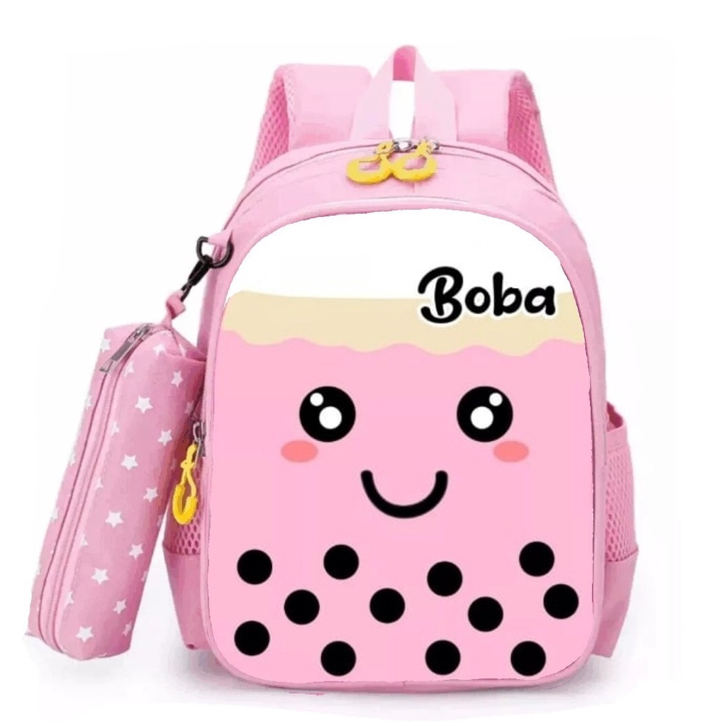 Ramadan Sale - Tas Anak Boba Sale 7.7 Viral High Quality 5 Warna // Ransel Boba PINK MERAH UNGU HITAM BIRU TERBARU 2022