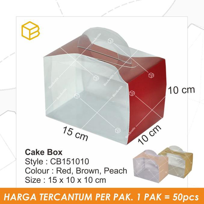 

Hanya Disini] Cb151010| Cupcake Box, Packaging, Clear Box - Cokelat