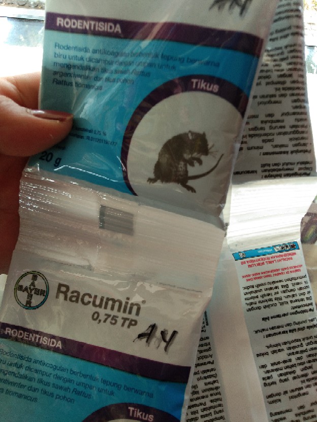 Pembasmi Tikus Racumin Bubuk 0.75 Tp Mati Kering Sistemik