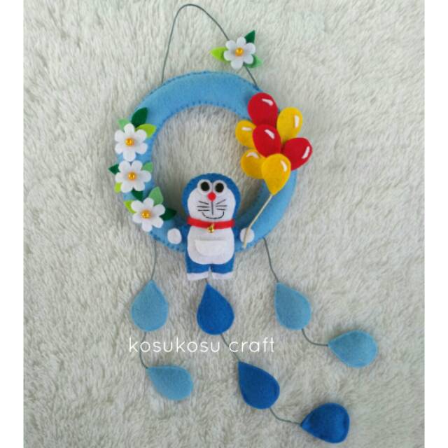 Hiasan Dinding Flanel Doraemon Hiasan Pintu Handmade Hiasan Kamar Shopee Indonesia