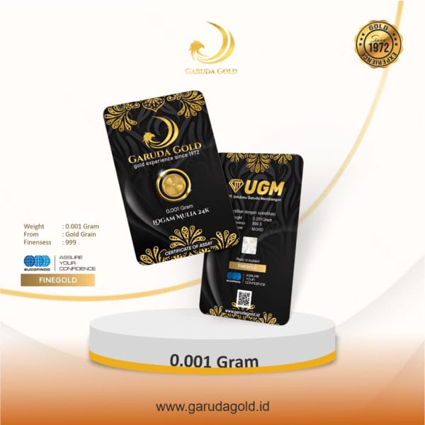 EMAS MINI GARUDA GOLD 0.001gram LOGAM MULIA 24KARAT ASLI ORIGINAL BABY MINI GOLD SOUVENIR GIFT TERMU