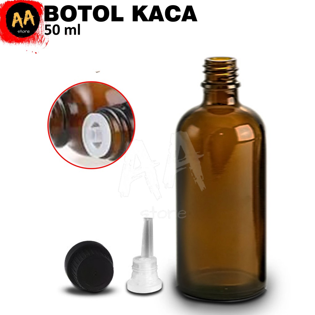 Botol Kaca Beling/Botol Parfum Botol Filler Tebal 50 ml