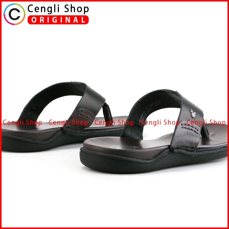 PLAYBOY SANDAL JEPIT KULIT CASUAL PRIA ORIGINAL TERBARU HITAM PLB8