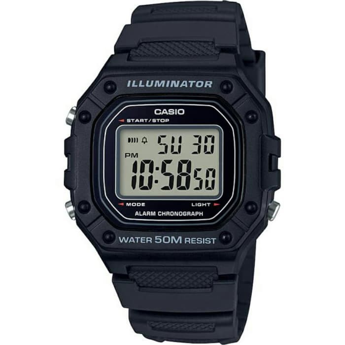 Jam Tanga Casio Digital W-218H-1A / W218H-1A Original  GARANSI RESMI