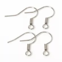 Bahan Anting/Kaitan Anting/Earring Hook/Diy Anting-100Pcs