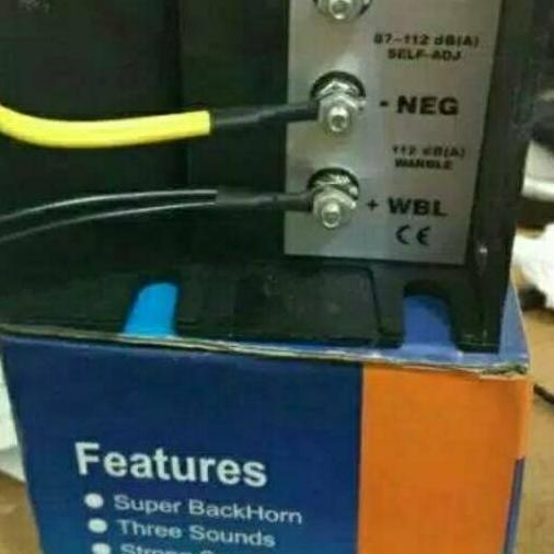 ➥ Alarm rem mundur 3 suara 12-24v ➣