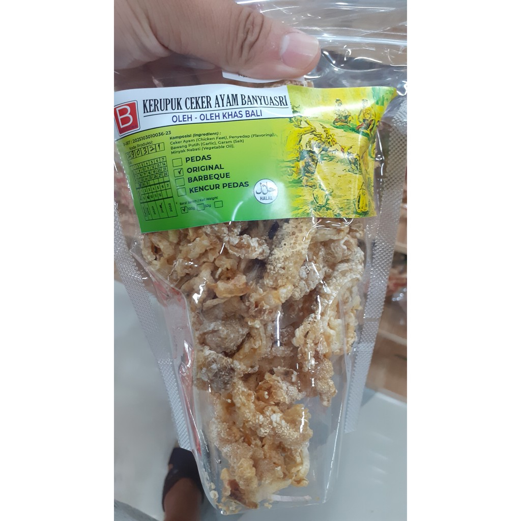 CEKER AYAM PEDAS/ ORIGINAL BANYUASRI 100GR OLEH OLEH KHAS BALI