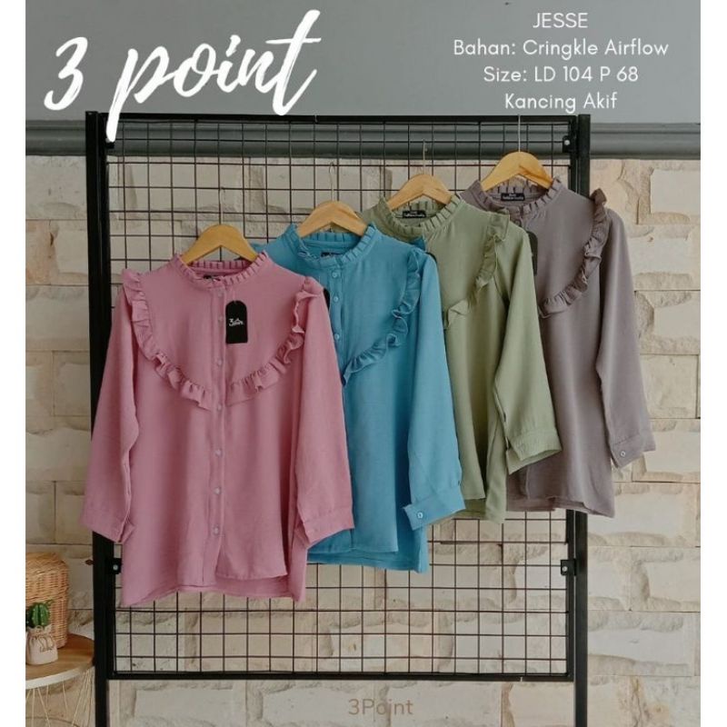 FARA KEMEJA BLOUSE CRINKLE AIRFLOW